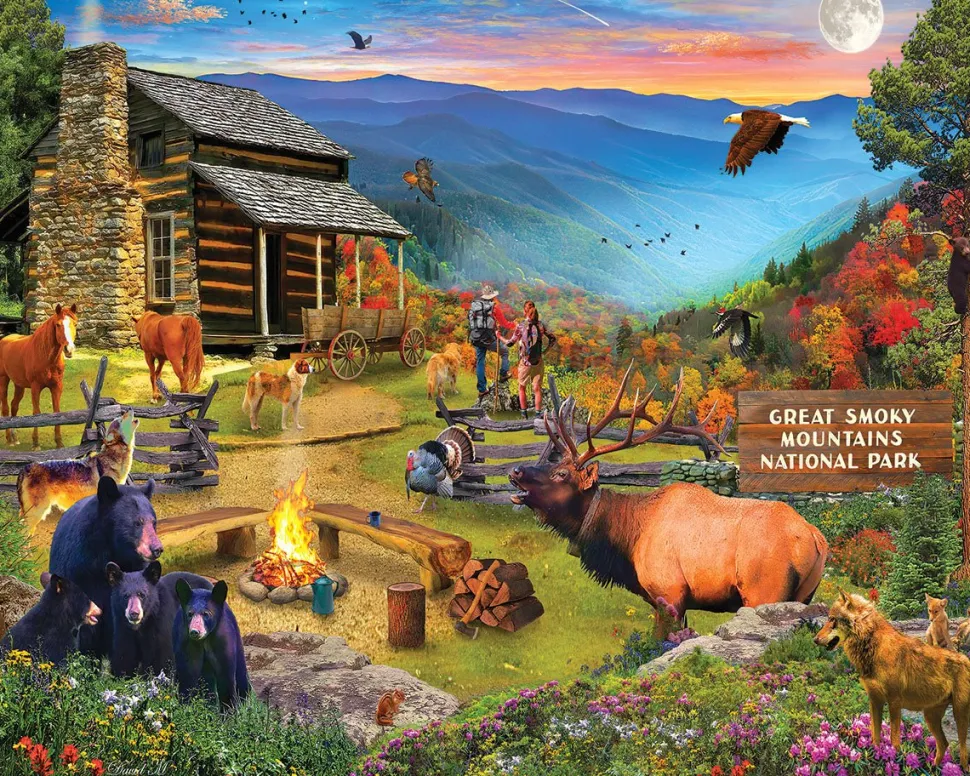 Great Smoky National Park (1904pz) - 1000 Piece Jigsaw Puzzle
