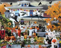 Halloween at the House (1706pz) - 1000 Piece Jigsaw Puzzle