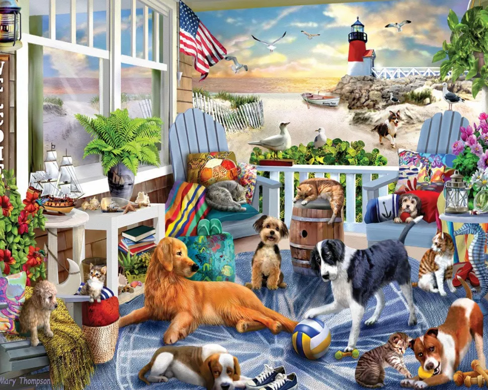 Happy Pets (1847pz) - 500 Piece Jigsaw Puzzle