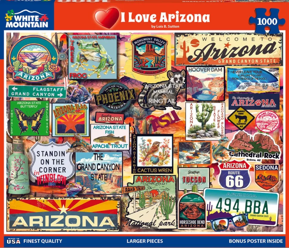 I Love Arizona (1980pz) - 1000 Piece Jigsaw Puzzle