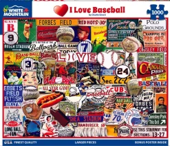 I Love Baseball (1748pz) - 1000 Piece Jigsaw Puzzle
