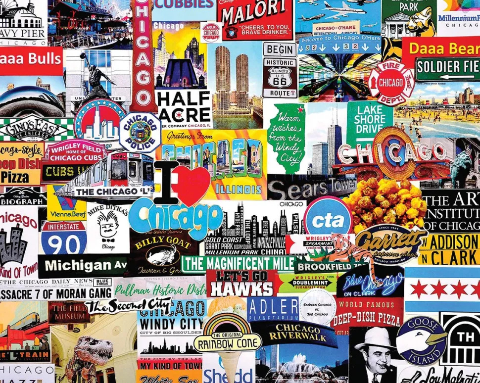 I Love Chicago (1529pz) - 1000 Piece Jigsaw Puzzle