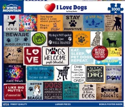 I Love Dogs (1926pz) - 1000 Piece Jigsaw Puzzle