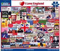 I Love England (1773pz) - 1000 Piece Jigsaw Puzzle