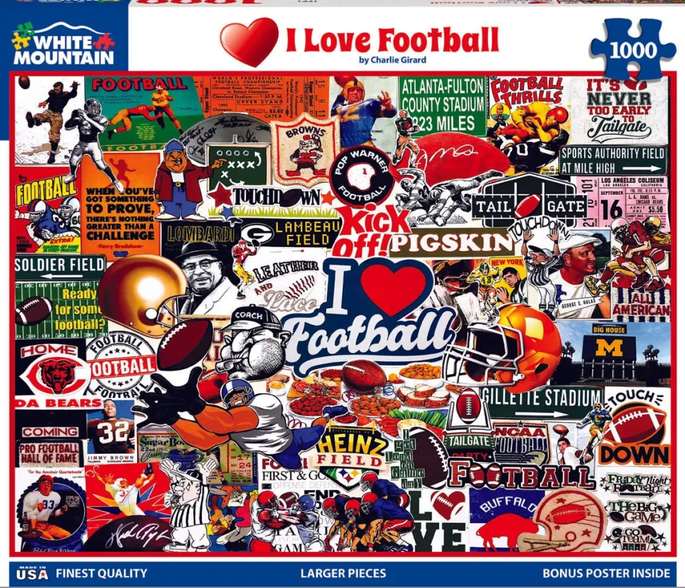 I Love Football (1771pz) - 1000 Piece Jigsaw Puzzle