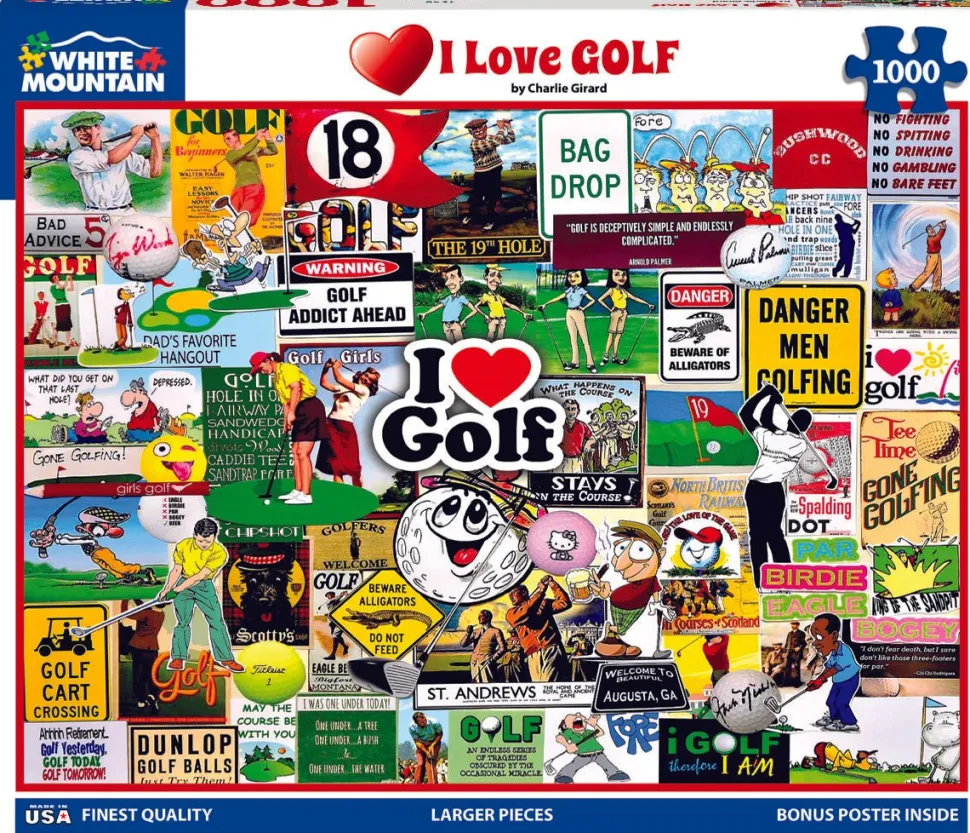 I Love Golf (1548pz) - 1000 Piece Jigsaw Puzzle