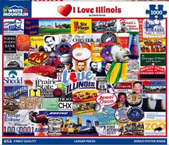 I Love Illinois (1888pz) - 1000 Piece Jigsaw Puzzle