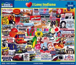 I Love Indiana (1889pz) - 1000 Piece Jigsaw Puzzle