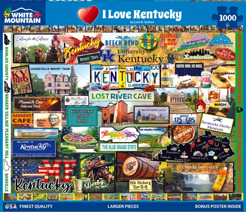 I Love Kentucky (2011pz) - 1000 Piece Jigsaw Puzzle