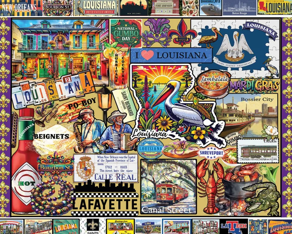 I Love Louisiana (2076pz) - 1000 Piece Jigsaw Puzzle