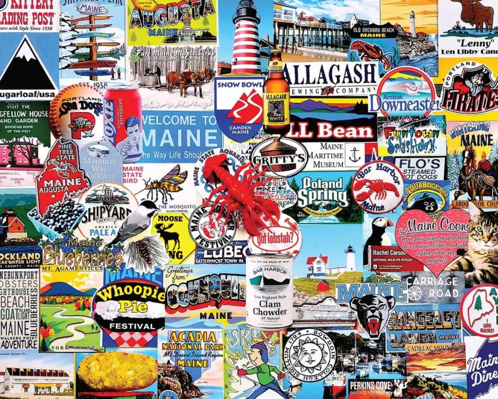 I Love Maine (1306pz) - 1000 Piece Jigsaw Puzzle