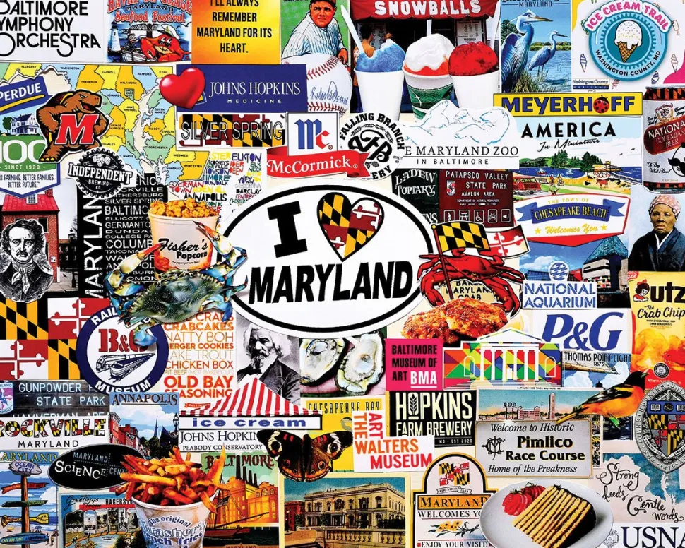 I Love Maryland (1810pz) - 1000 Piece Jigsaw Puzzle