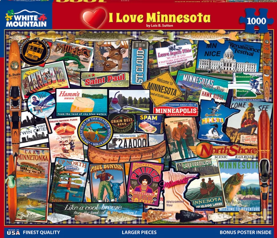 I Love Minnesota (1469pz) - 1000 Piece Jigsaw Puzzle