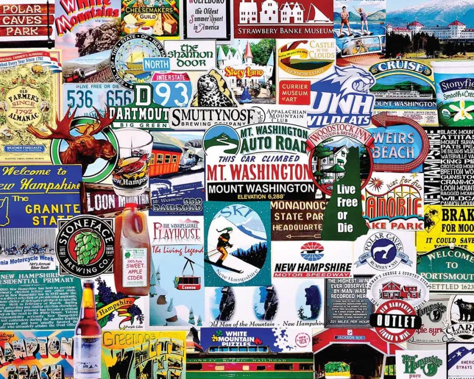 I Love New Hampshire (1305pz) - 1000 Piece Jigsaw Puzzle