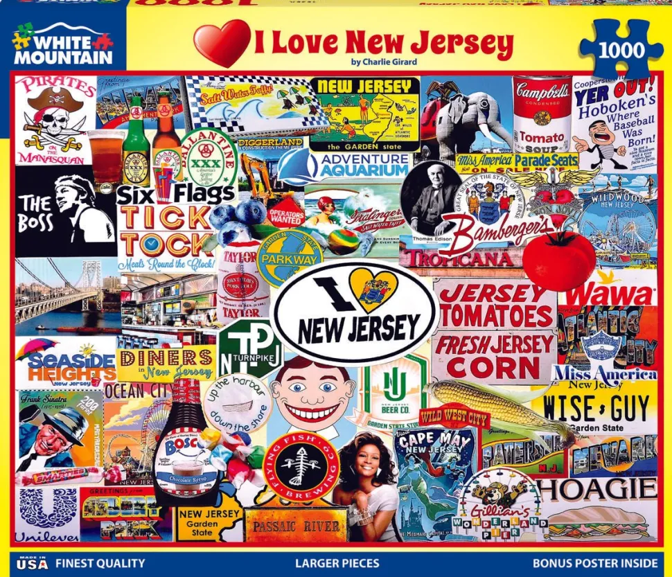 I Love New Jersey (1535pz) - 1000 Piece Jigsaw Puzzle