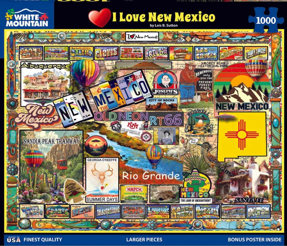 I Love New Mexico (2075pz) - 1000 Piece Jigsaw Puzzle