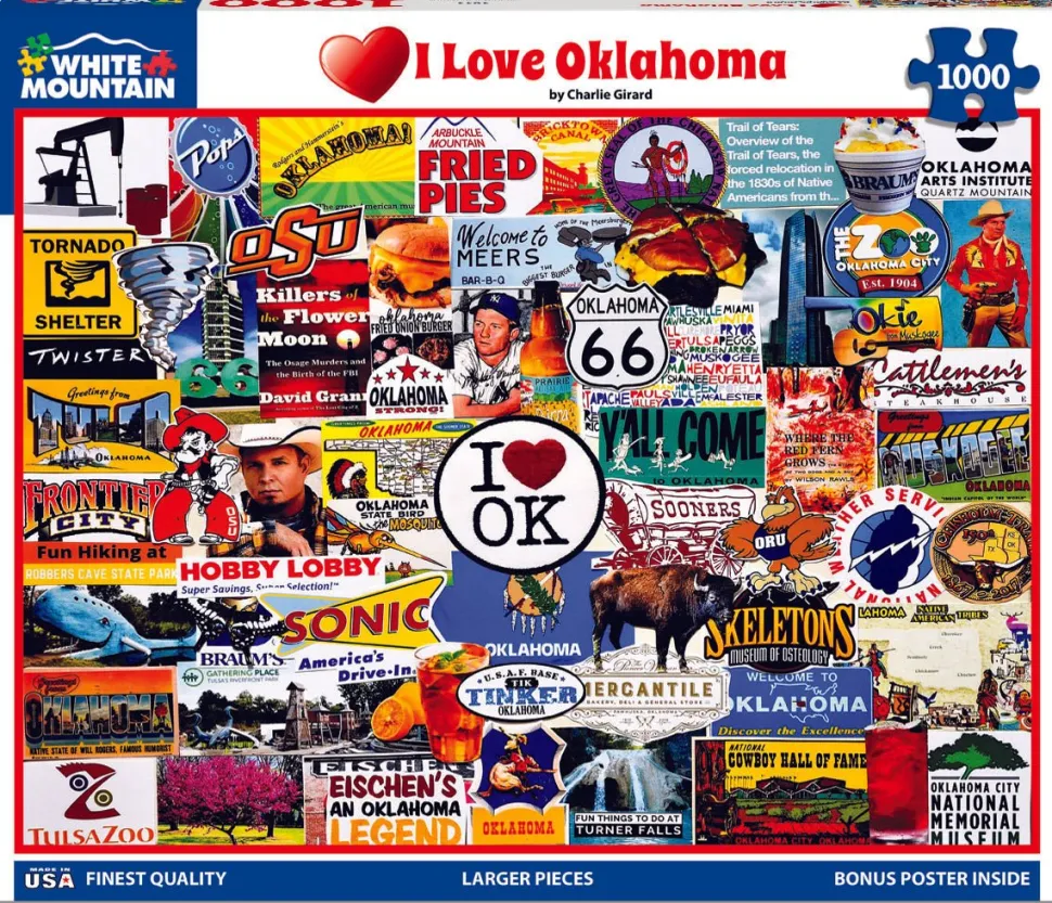 I Love Oklahoma (1811pz) - 1000 Piece Jigsaw Puzzle
