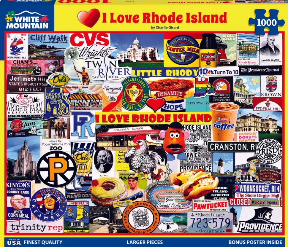 I Love Rhode Island (1719pz) - 1000 Piece Jigsaw Puzzle