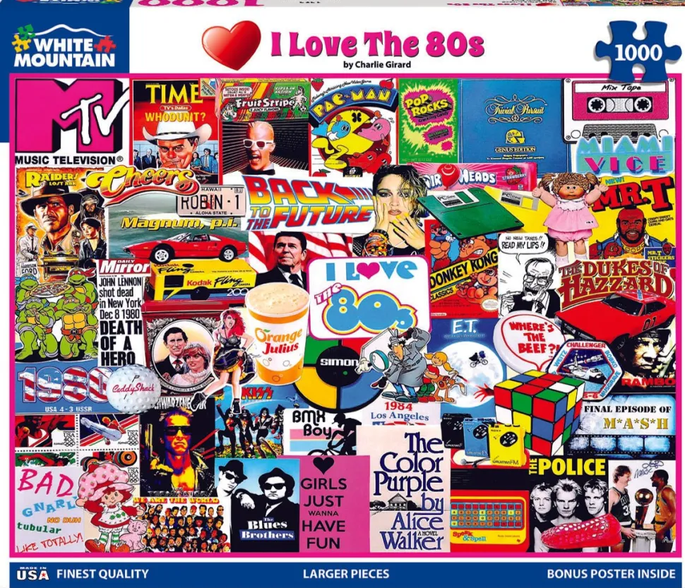 I Love the 1980's (1525pz) - 1000 Pieces