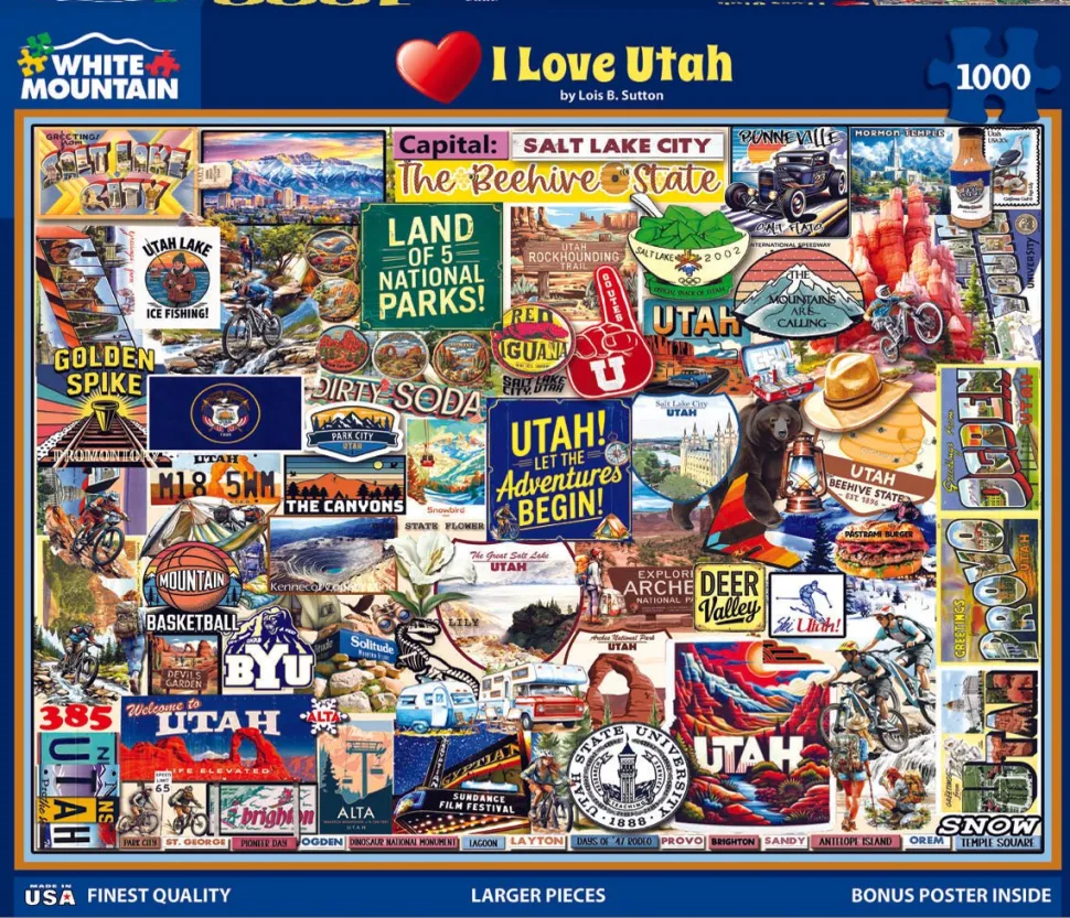 I Love Utah (2083pz) - 1000 Piece Jigsaw Puzzle