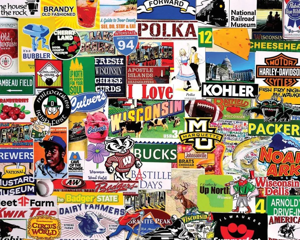 I Love Wisconsin (1562pz) - 1000 Piece Jigsaw Puzzle