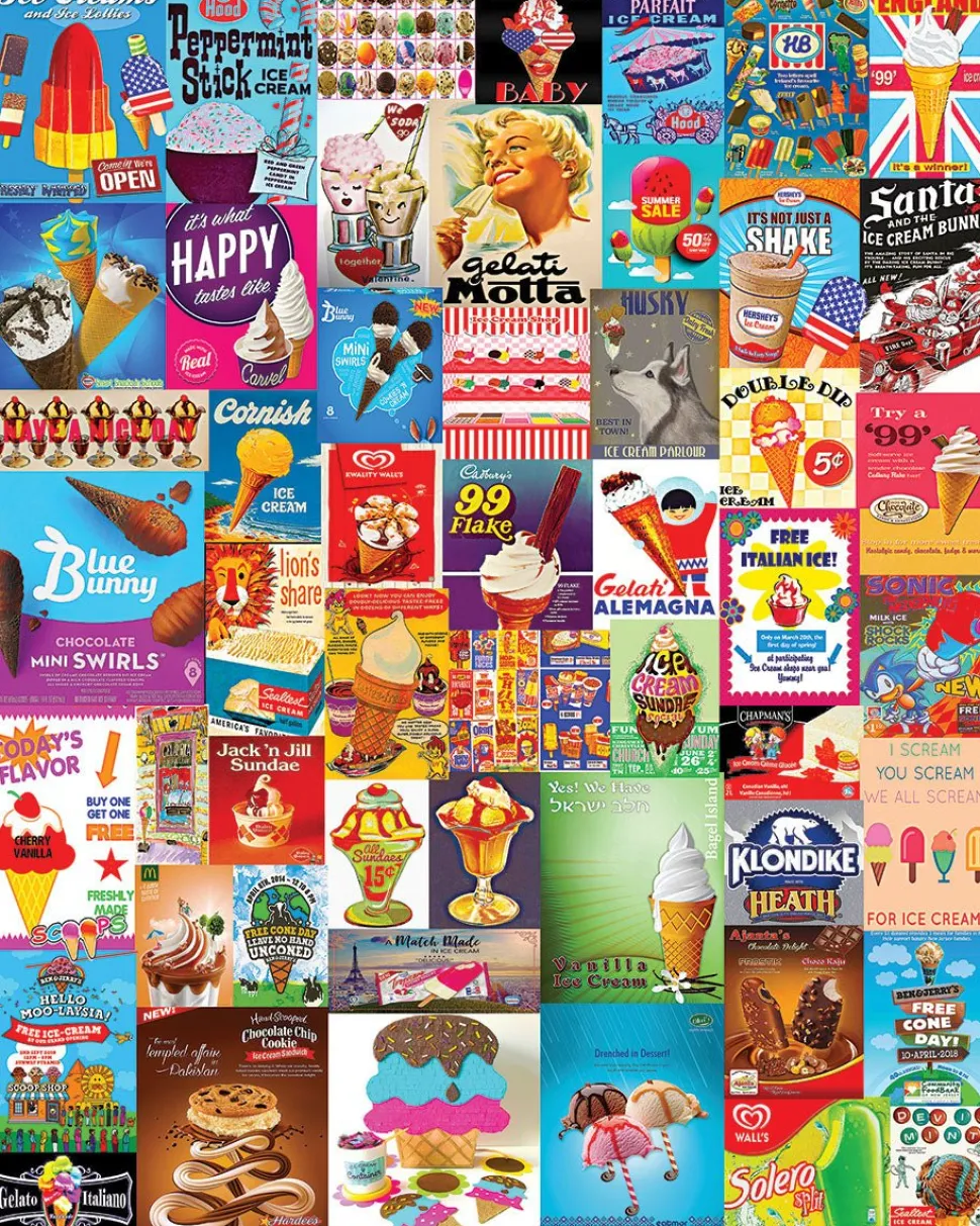 I Scream For Ice Cream (1659pz) - 1000 Piece Jigsaw Puzzle