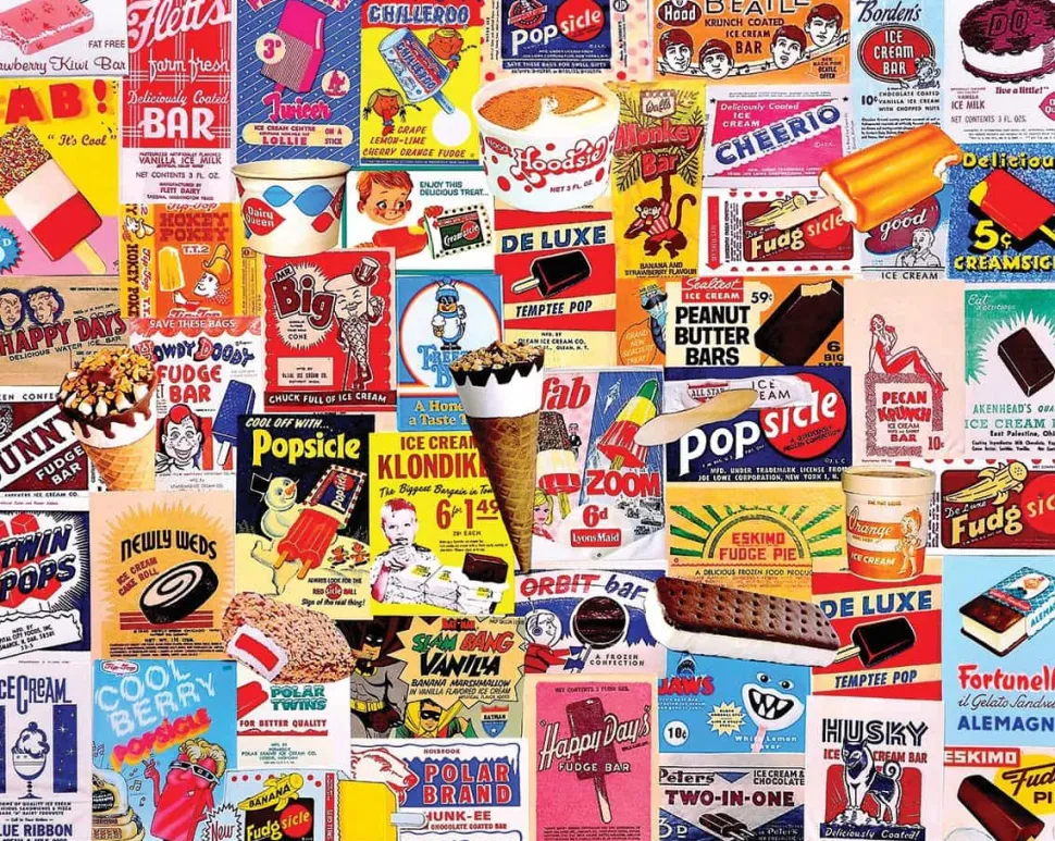 Ice Cream Bars (1343pz) - 1000 Piece Jigsaw Puzzle