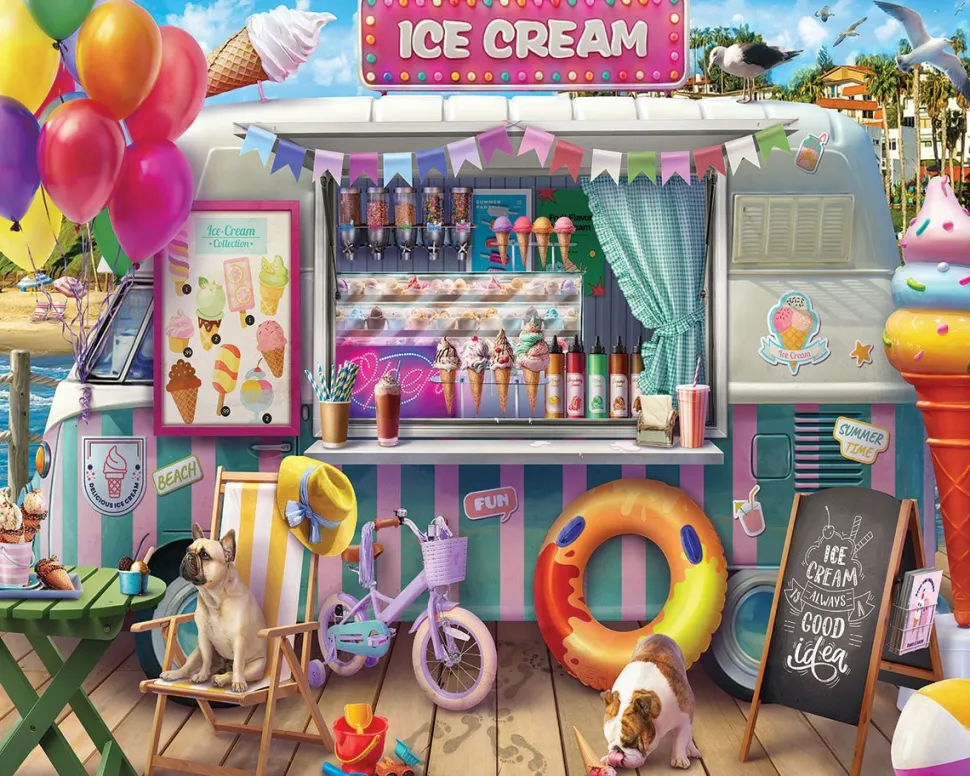 Ice Cream Van (2043pz) - 1000 Piece Jigsaw Puzzle