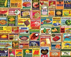 Iconic State Foods (2021pz) - 1000 Piece Jigsaw Puzzle