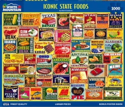 Iconic State Foods (2021pz) - 1000 Piece Jigsaw Puzzle