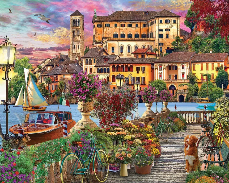 Italian Promenade (1781pz) - 1000 Piece Jigsaw Puzzle