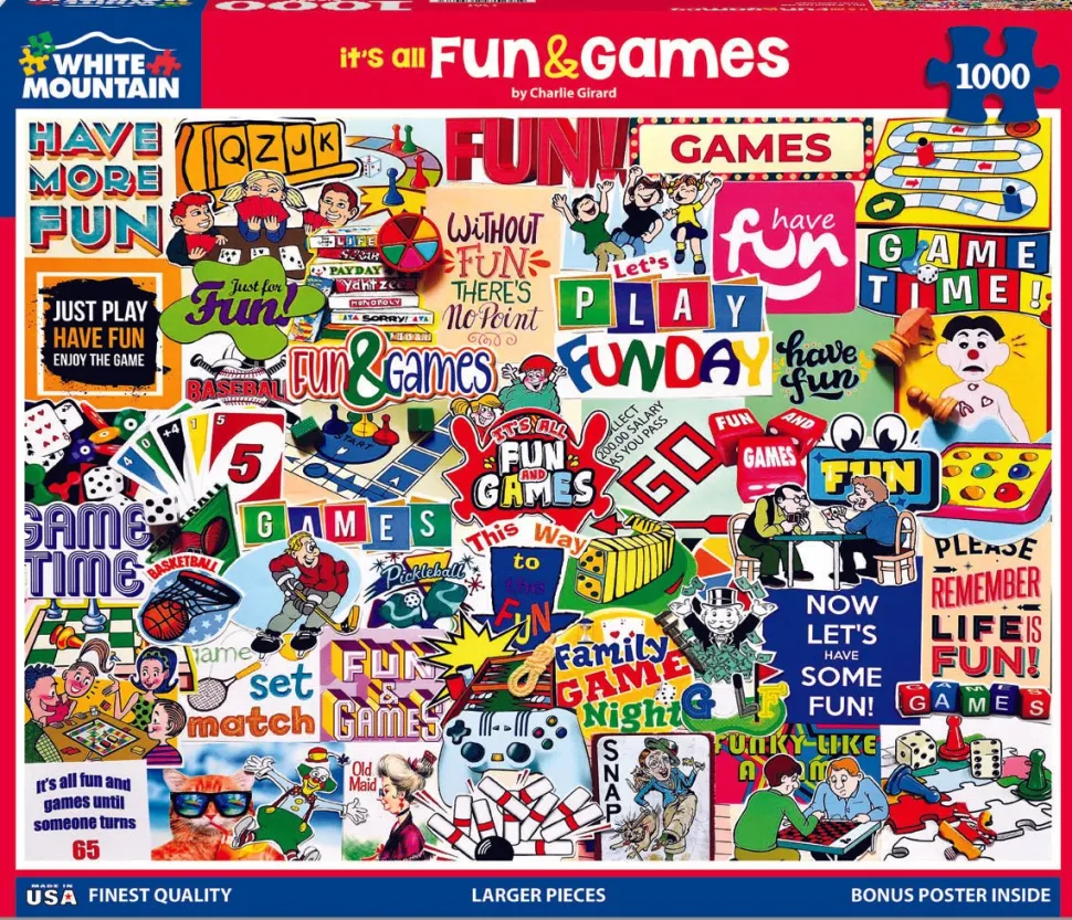 It’s All Fun & Games (1902pz) - 1000 Piece Jigsaw Puzzle