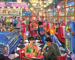 Juke Box Diner (1897pz) - 500 Piece Jigsaw Puzzle