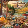 Lake Bungalow (2066pz) - 1000 Piece Jigsaw Puzzle