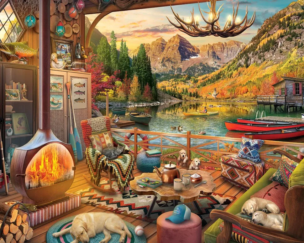 Lake Bungalow (2066pz) - 1000 Piece Jigsaw Puzzle