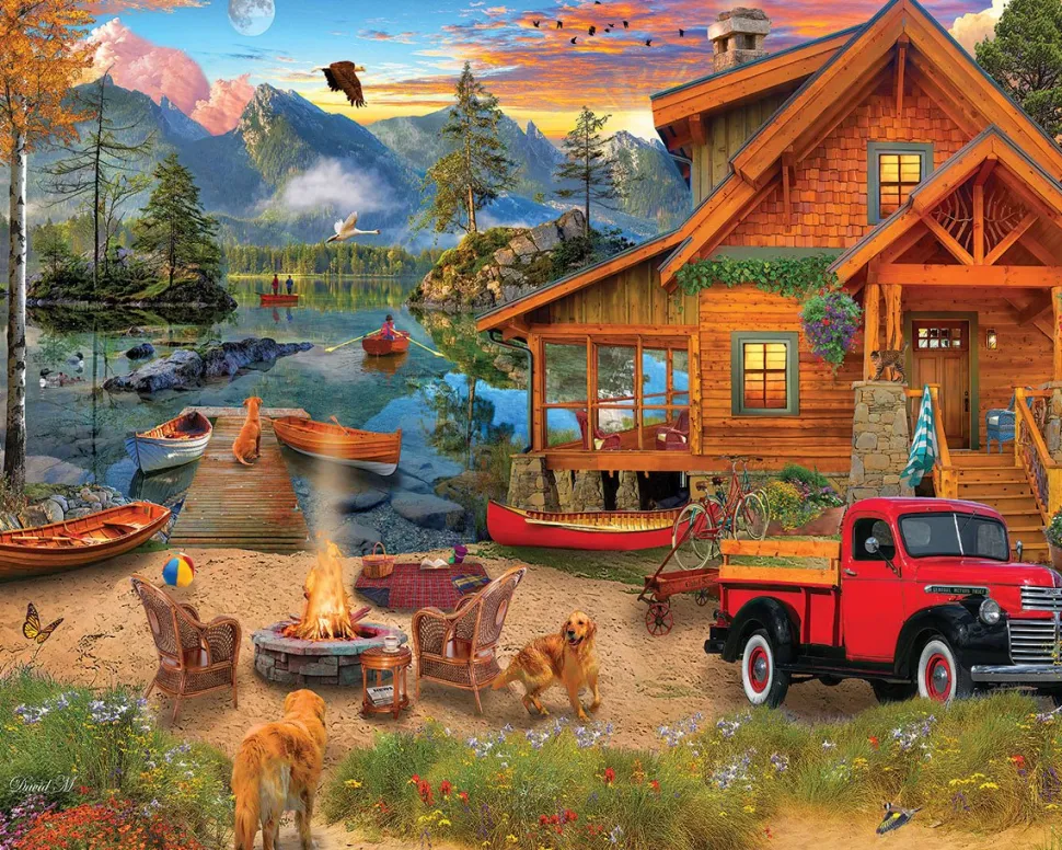 Lake Retreat (1948pz) - 1000 Piece Jigsaw Puzzle