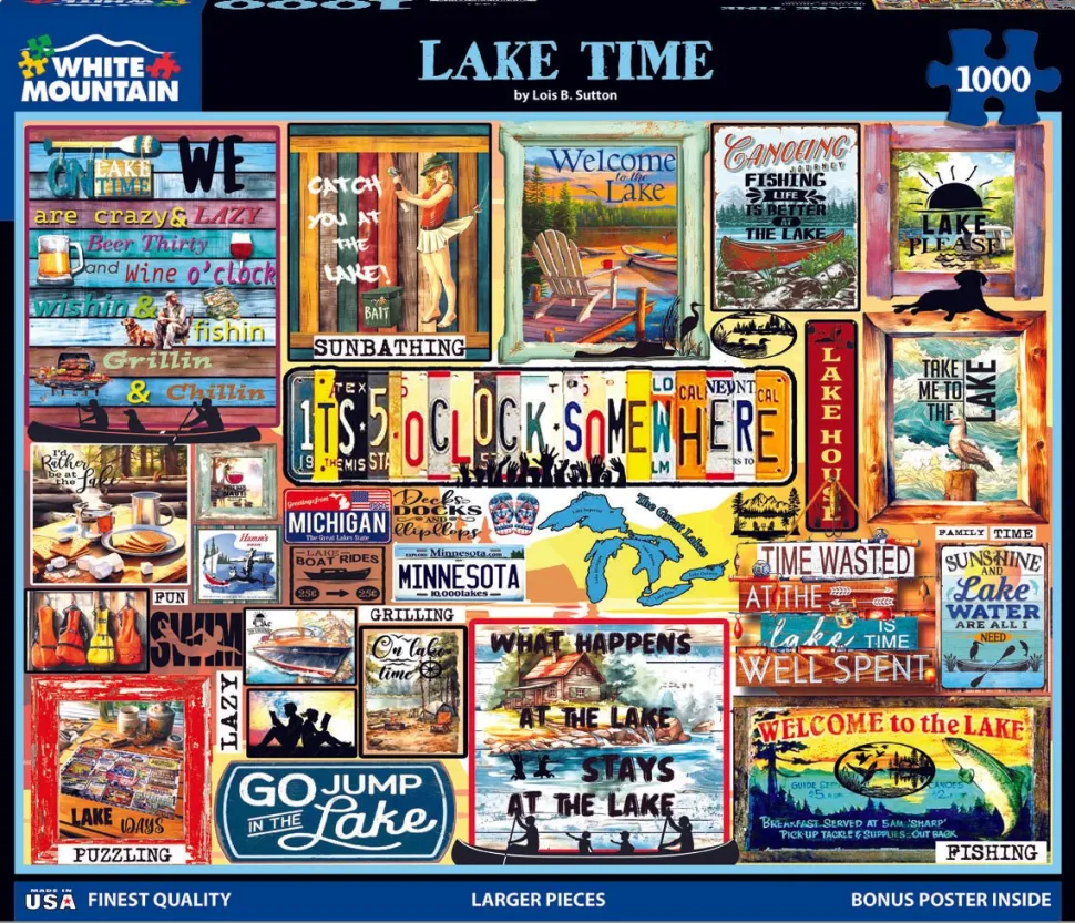 Lake Time (1952pz) - 1000 Piece Jigsaw Puzzle