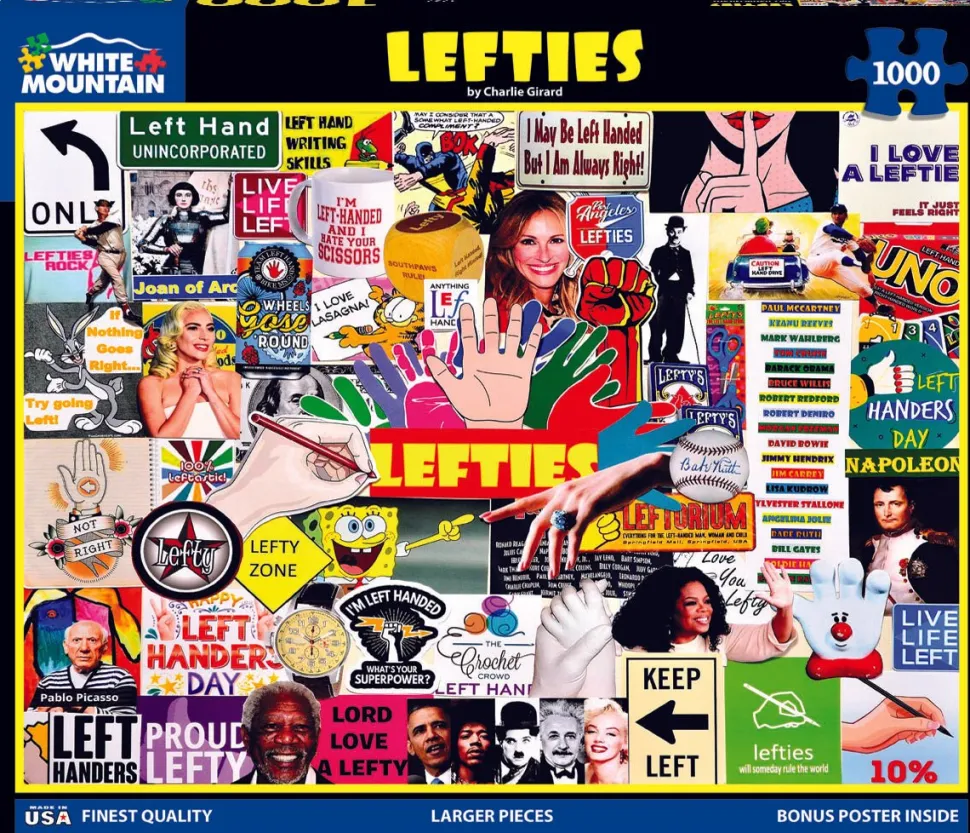 Lefties (1737pz) - 1000 Piece Jigsaw Puzzle