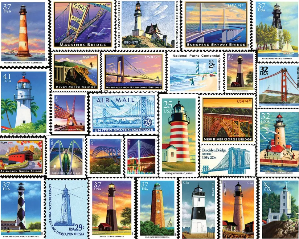 Lighthouses & Bridges (1892pz) - 1000 Piece Jigsaw Puzzles