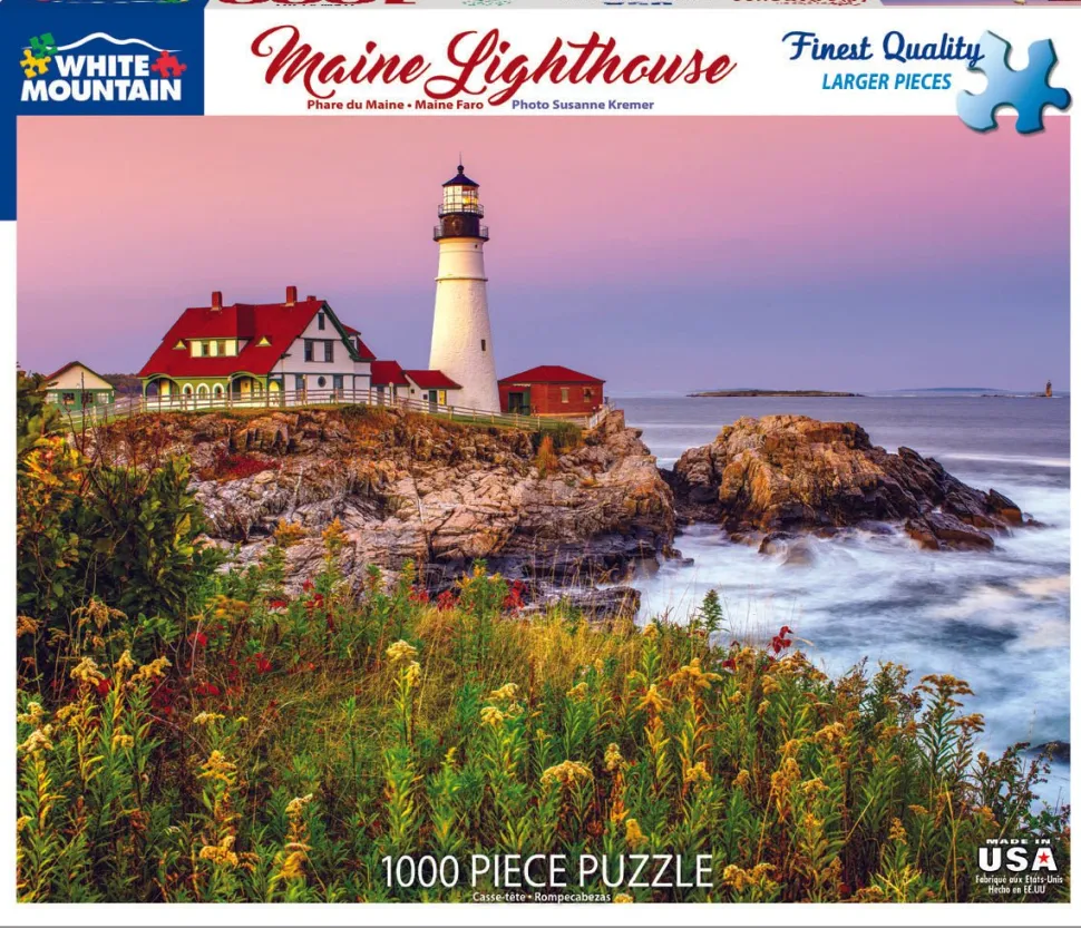 Maine Lighthouse (1207pz) - 1000 Piece Jigsaw Puzzle