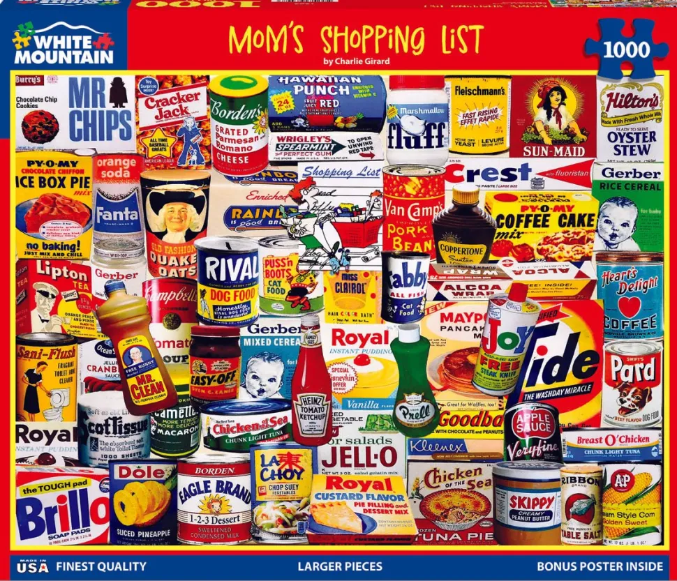 Mom's Shopping List (1865pz) - 1000 Piece Jigsaw Puzzle