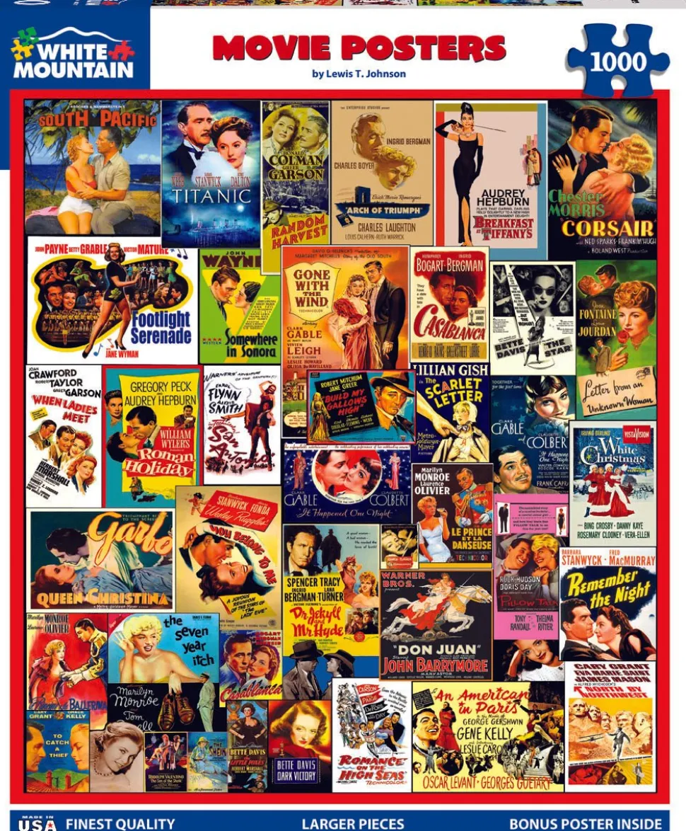 Movie Posters (1052pz) - 1000 Piece Jigsaw Puzzle