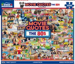 Movie Quotes The 80s (1961pz) - 1000 Piece Jigsaw Puzzle