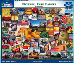 National Park Badges (1057pz) - 1000 Piece Jigsaw Puzzle