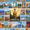 National Park Posters (1836pz) - 1000 Piece Jigsaw Puzzle