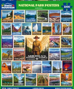 National Park Posters (1836pz) - 1000 Piece Jigsaw Puzzle