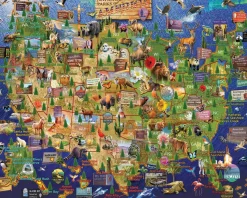 National Parks Map (1976pz) - 1000 Piece Jigsaw Puzzle