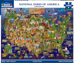 National Parks Map (1976pz) - 1000 Piece Jigsaw Puzzle