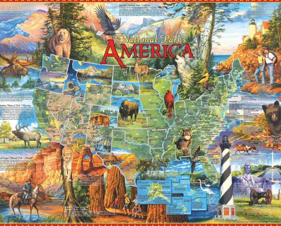 National Parks (530pz) - 1000 Piece Jigsaw Puzzle