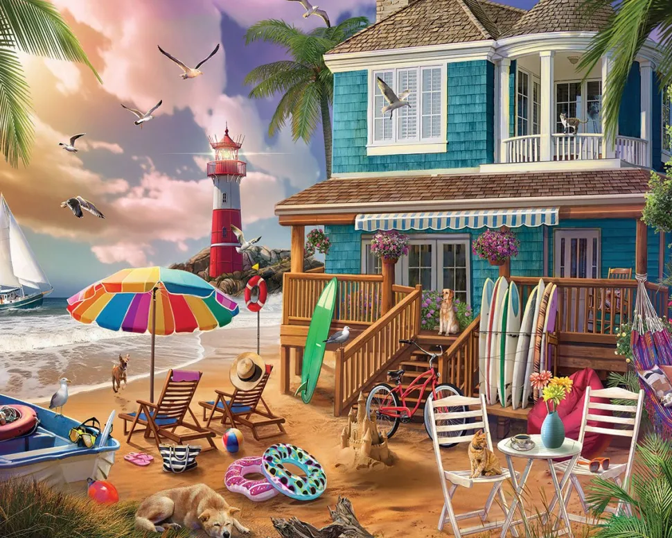 On The Beach (2100pz) - 1000 Piece Jigsaw Puzzle